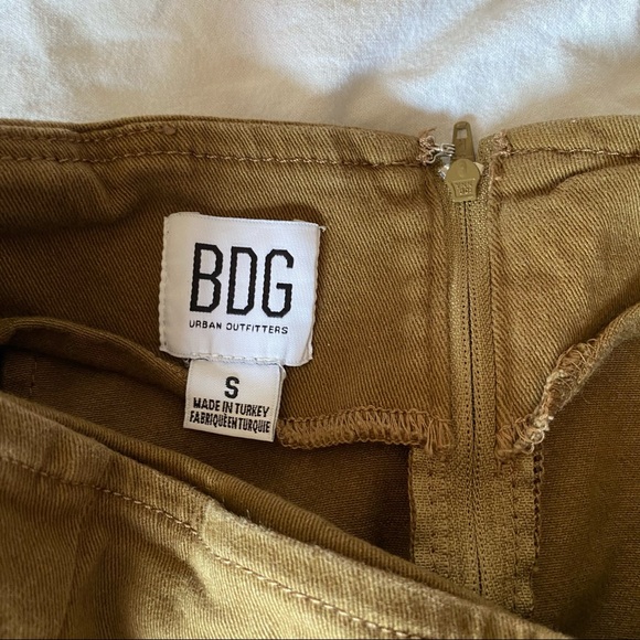 Urban Outfitters BDG Olive Slit Skirt - Picture 2 of 4